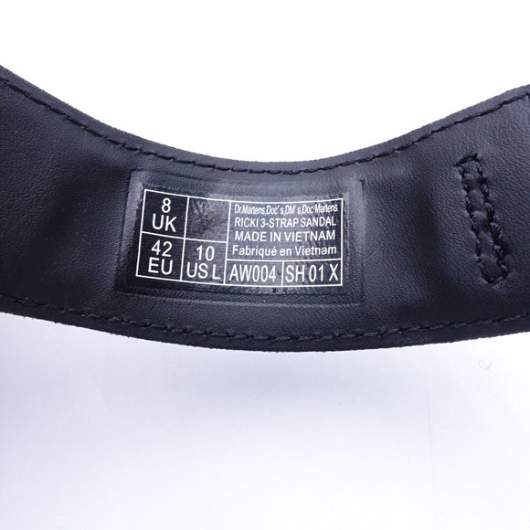 NEW Dr. Martens Ricki 3 Strap Platform Sandals 27405001 Black - Picture 8 of 9